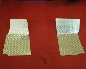 American Car Craft Floor Mats Diamond Plate 2pc Chevrolet Corvette 1968-1982
